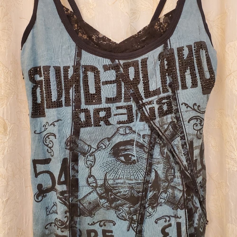 Salvage Green Tank Top - Picture 2 of 6